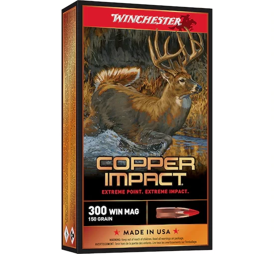 Winchester Copper Impact 300 Winchester Magnum Ammo 150gr