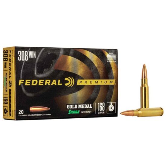 Federal Premium - Gold Medal Sierra Matchking - 308 Winchester - 168gr