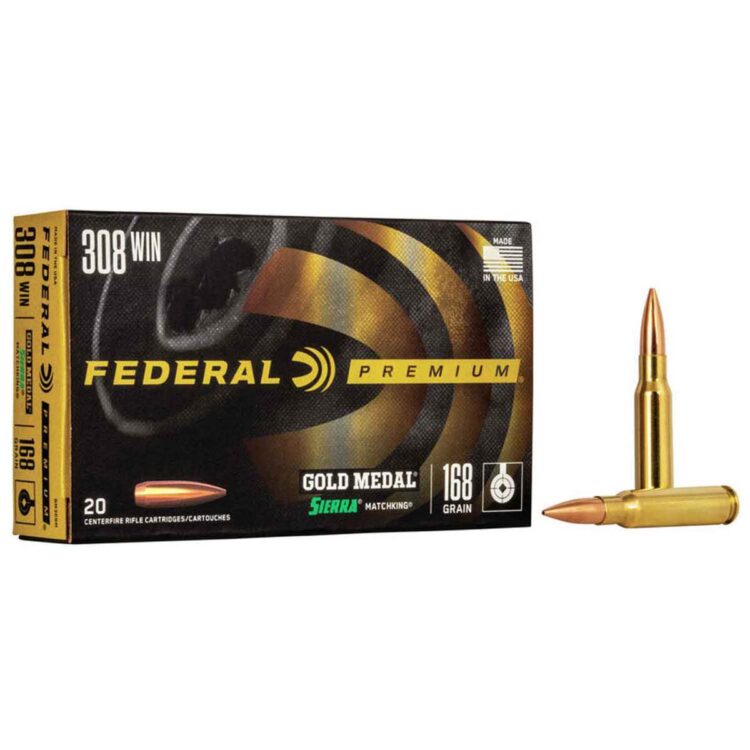 Federal Premium - Gold Medal Sierra Matchking - 308 Winchester - 168gr