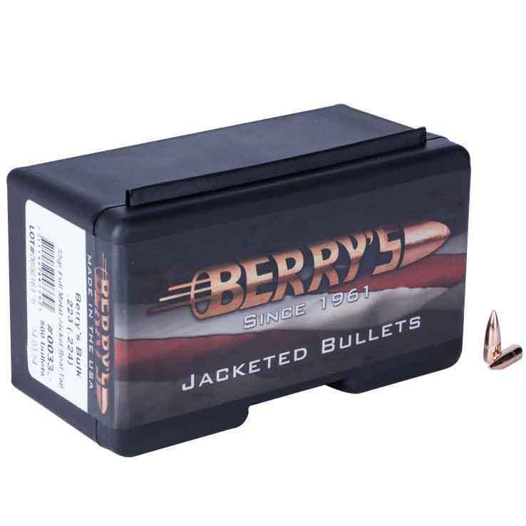 Berry's - .223/5.56 Cal - 55gr - FMJBT - 500 Projectiles