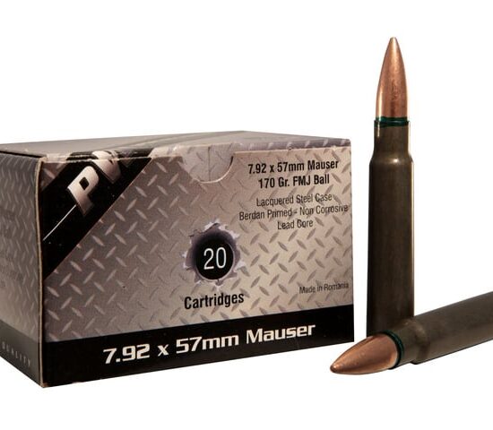 PWA - Sporting Cartridges - 7.92x57mm Mauser - 170gr - FMJ Ball