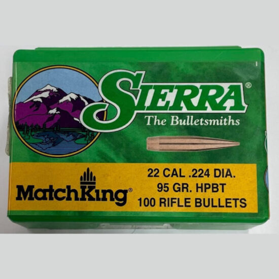 Sierra - MatchKing - 22 Cal - 100 Rifle Bullets