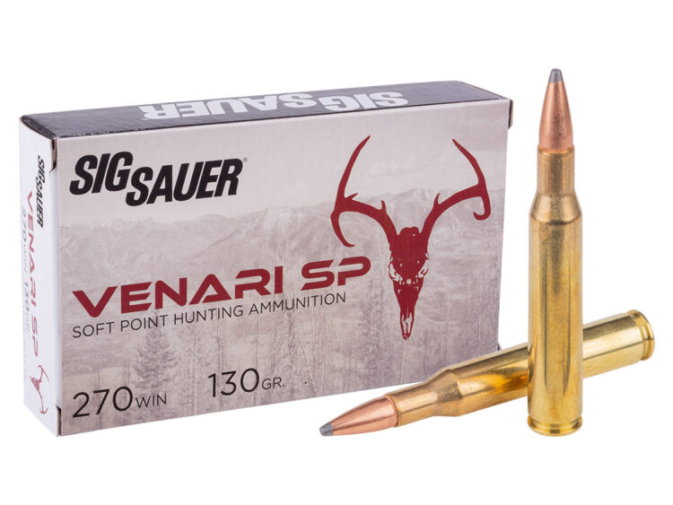 Sig Sauer - Venari SP Hunting Ammunition - 270 Winchester - 130gr